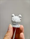 One piece only, PETG settings. 0.08mm layer height, 2 walls, 15% infill