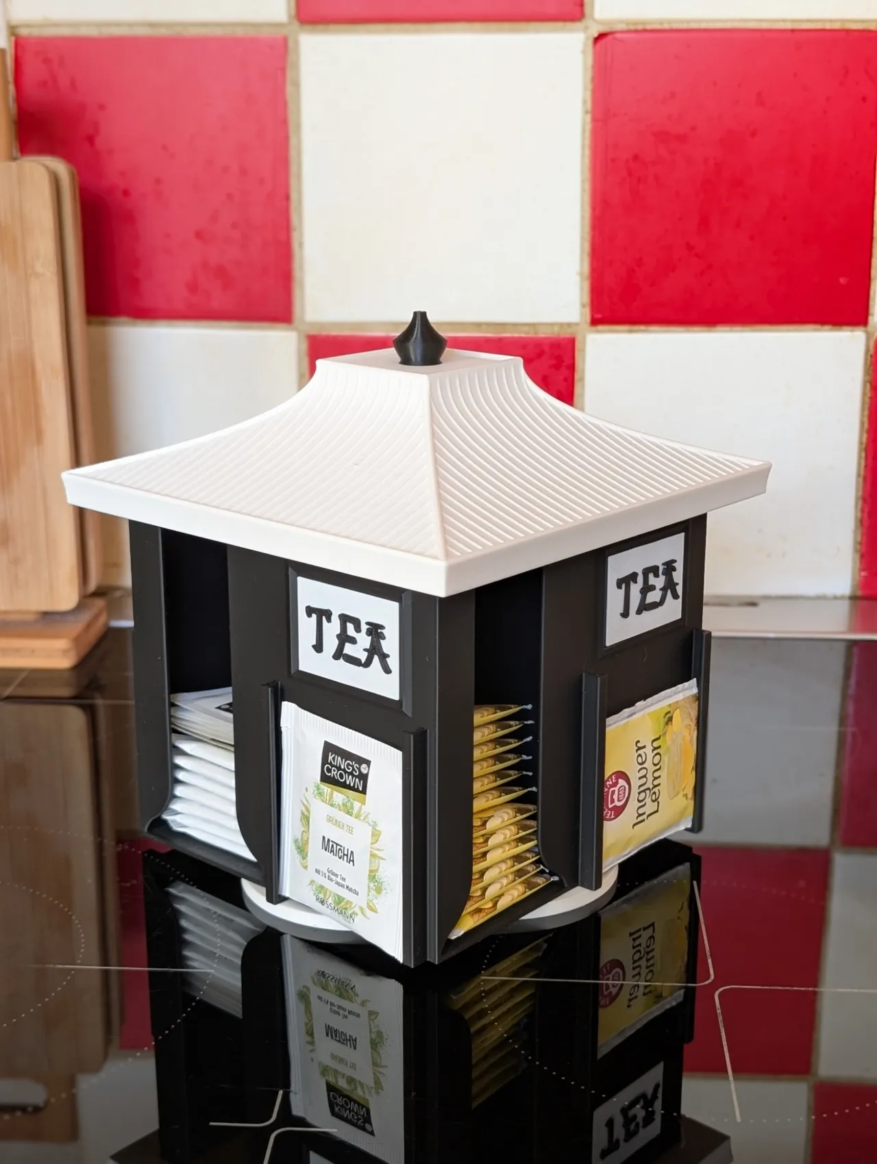 Tea Organizer – Rotating Japanese Tea Dispenser view 4