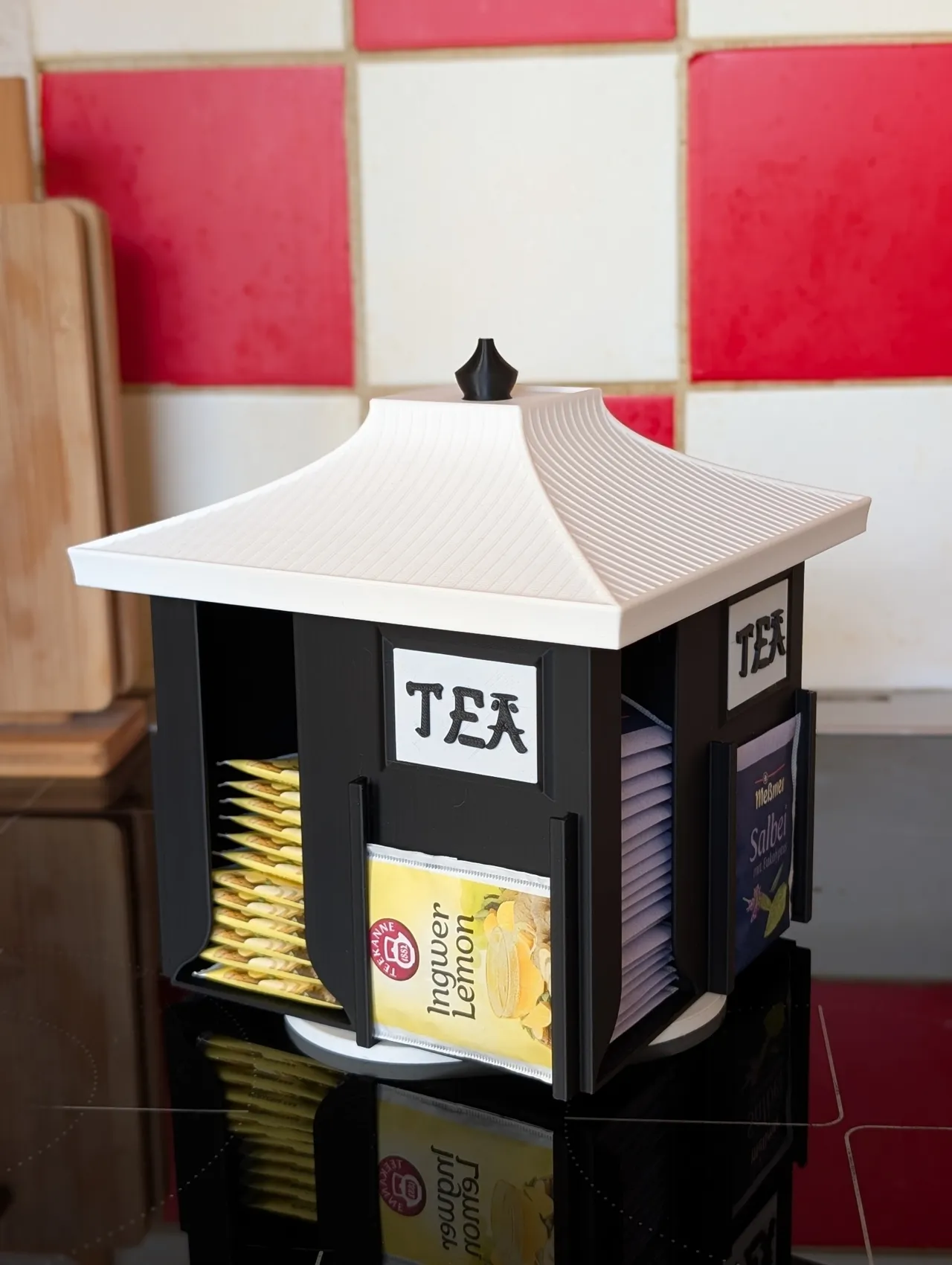 Tea Organizer – Rotating Japanese Tea Dispenser view 2