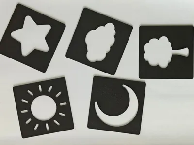 Montessori elements stencil
