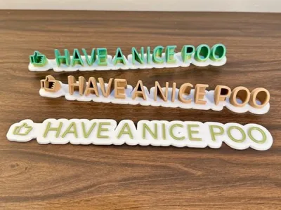 HACE A NICE POO - Bathroom decoration