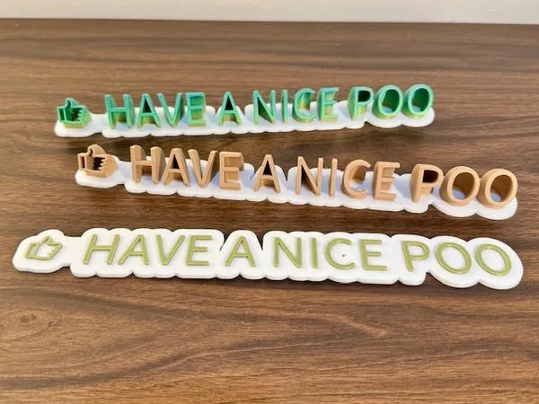 HACE A NICE POO - Bathroom decoration