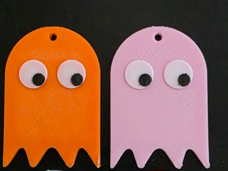 Aretes, pendientes fantasmas Pac Man