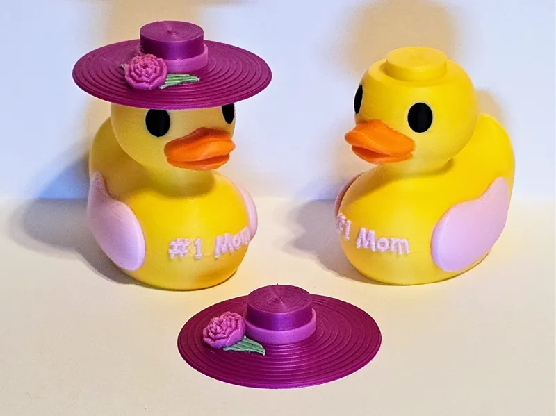 Mother's day duck with a derby hat