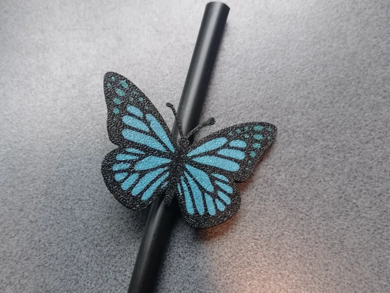 Trinkhalm Clip Schmetterling
