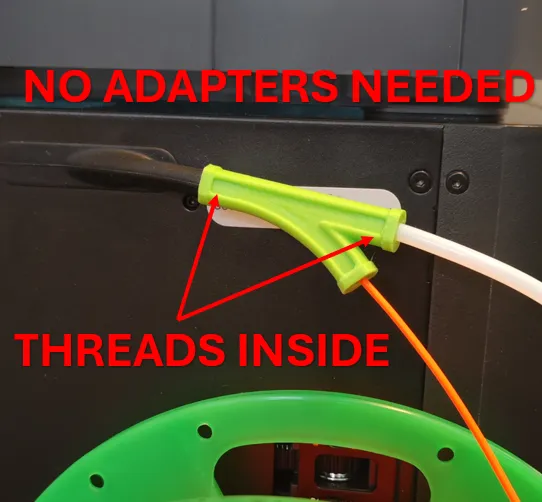 Y-Adapter AMS with threads (no tubeadapter needed)