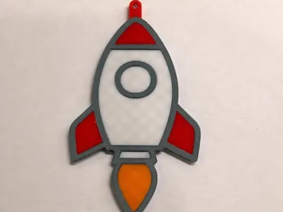 Rocket keychain