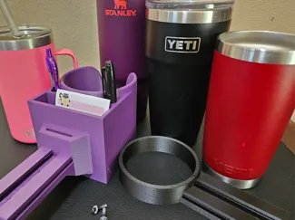 Cup and Phone Holder for Quantum Powerchair
