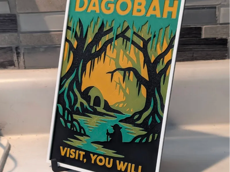 Dagobah - Star Wars Vintage Travel Postcard