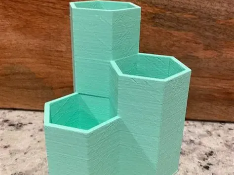 cool hexagon three tier desk organizer