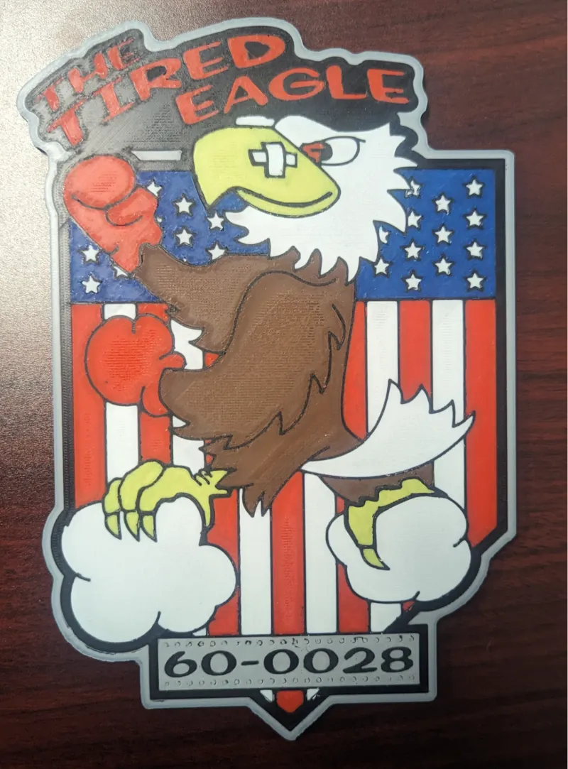 B52H 60-0028 The Tired Eagle Nose Art