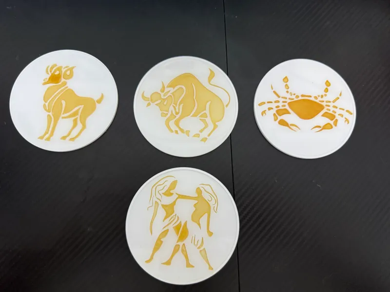 Zodiac Signs - Cup Coasters