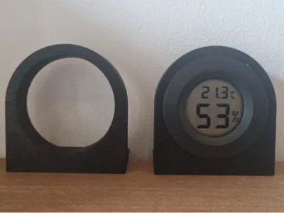 Compact Stand for Round Hygrometer