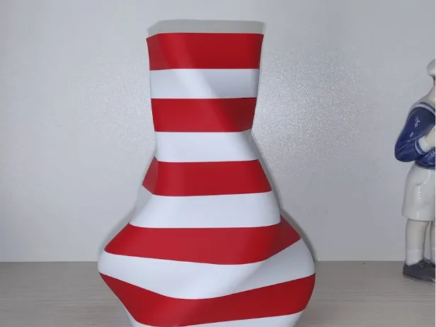 Vase twist bicolor 