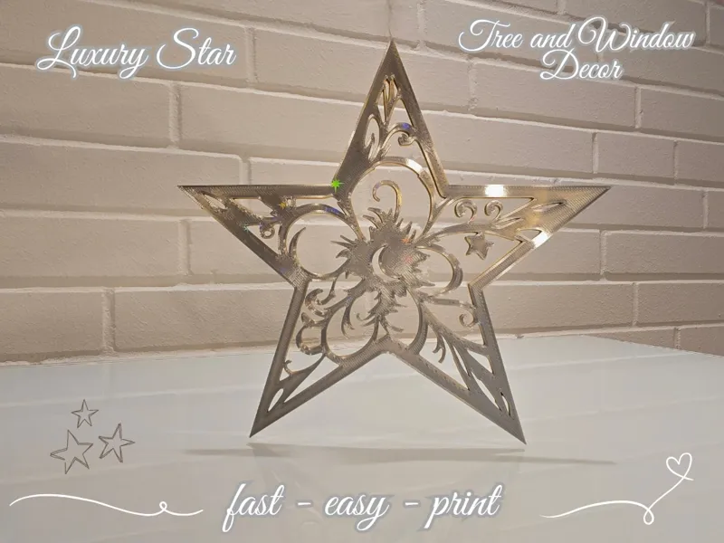 Weihnachtsbaumschmuck " Luxury Star "