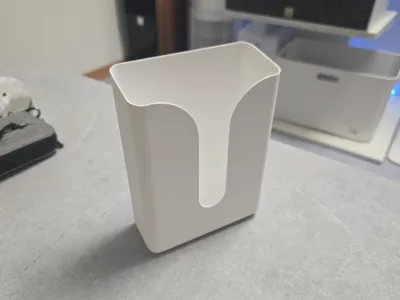 Wall-mounted tissue box