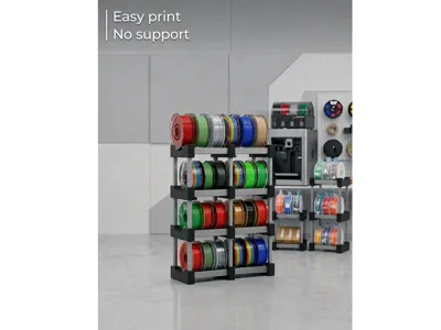 Sturdy dual modular filament spool holder 