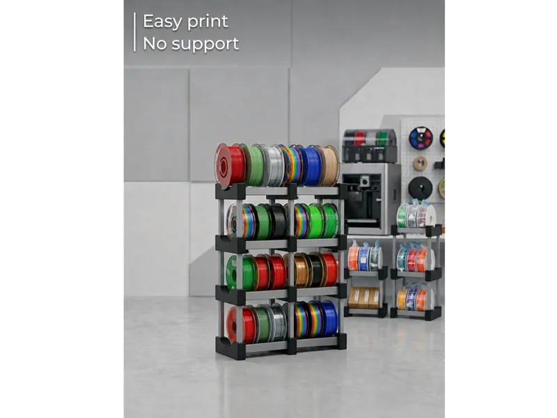 Sturdy dual modular filament spool holder 