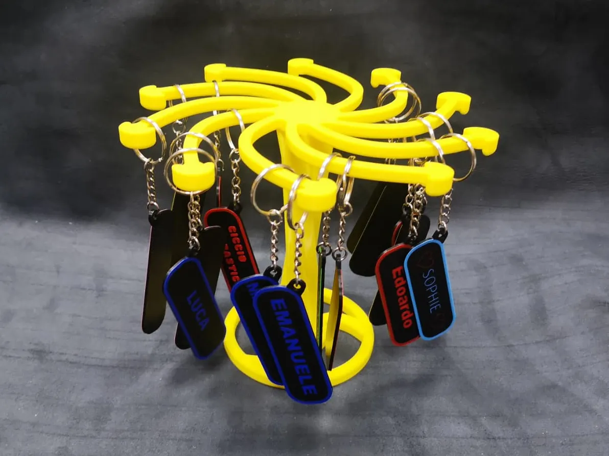 Keychain Display - Keychains Holder - V2 - Free 3D Print Model - MakerWorld