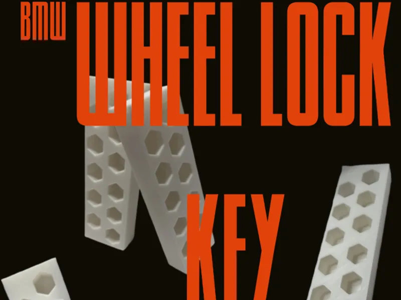 BMW Wheel lock key: Spline version