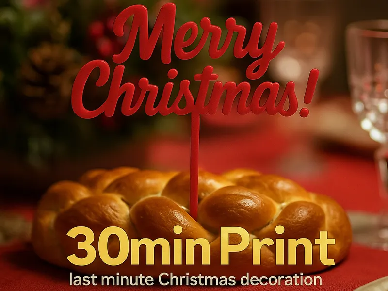 Merry Christmas! (cake topper)