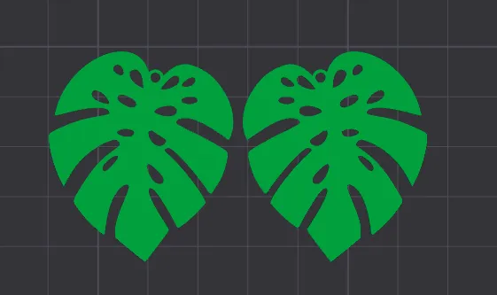 Monstera Deliciosa Earrings view 3