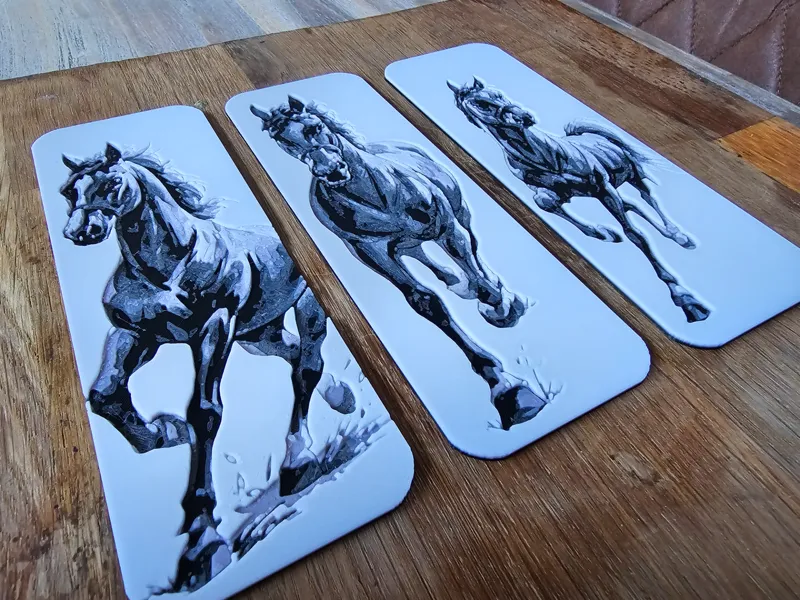 "Bookmark" Set of a Beautiful horse "Ismar"