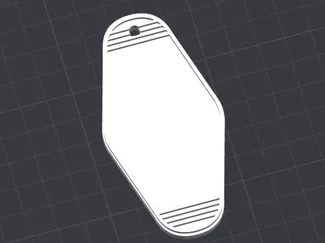 Customizeable Motel Keychain