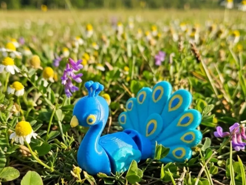 mini flexi peacock