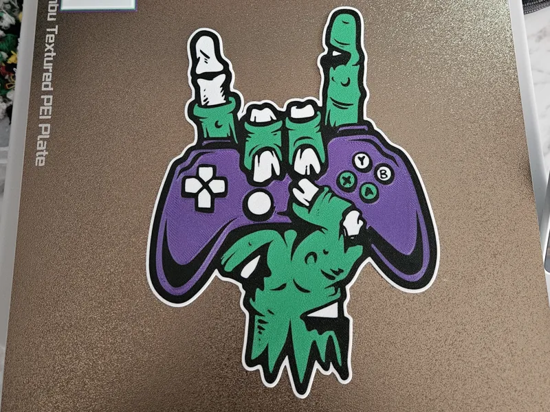 Zombie Gamer flat wall art