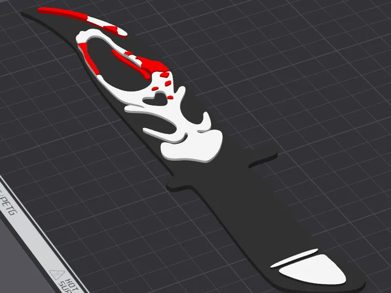 Ghostface knive coloured