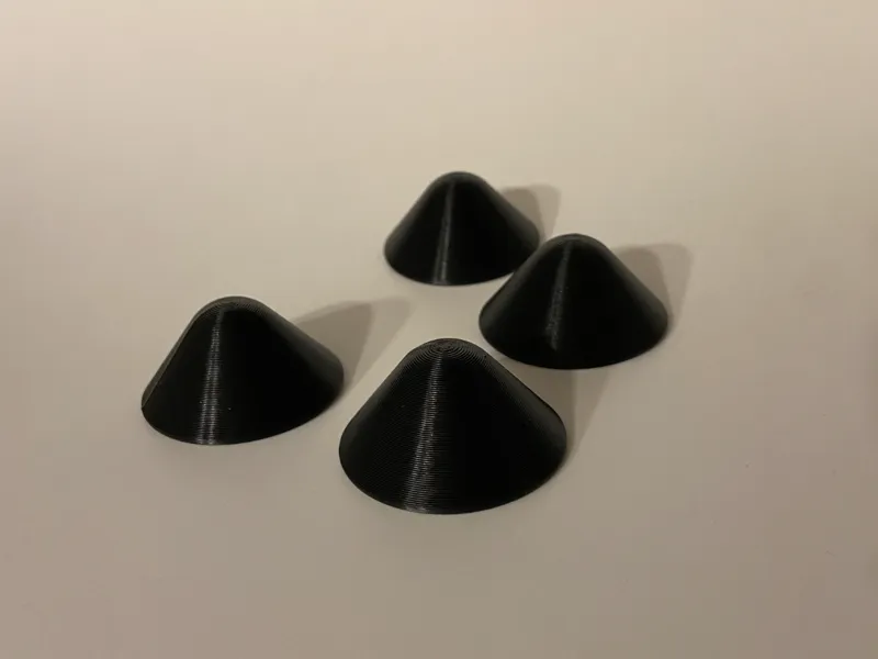 Paint cones - no marks on wood