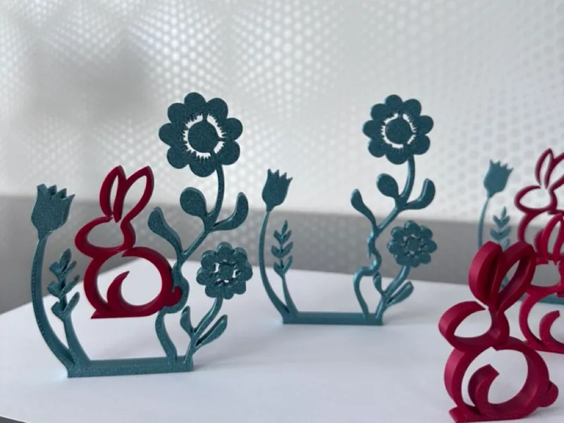 Déco de table individuelle lapin de pâques