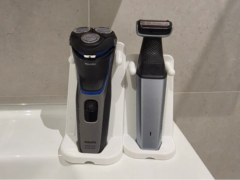 Dual Philips Shaver base / holder