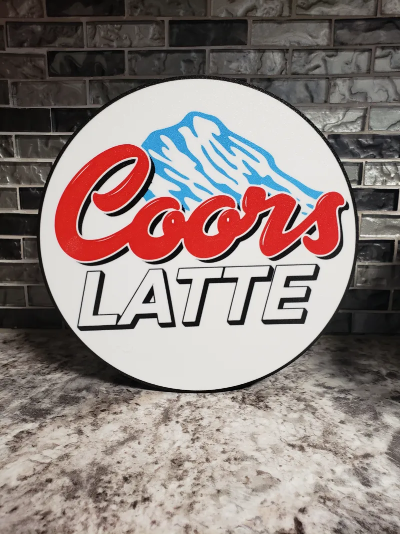 Coors Latte Sign