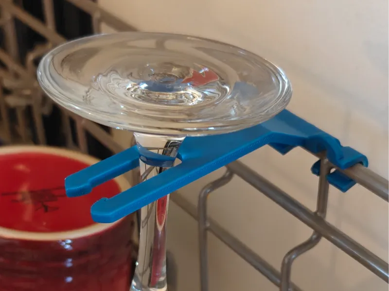 Dishwasher wine glass holder V2