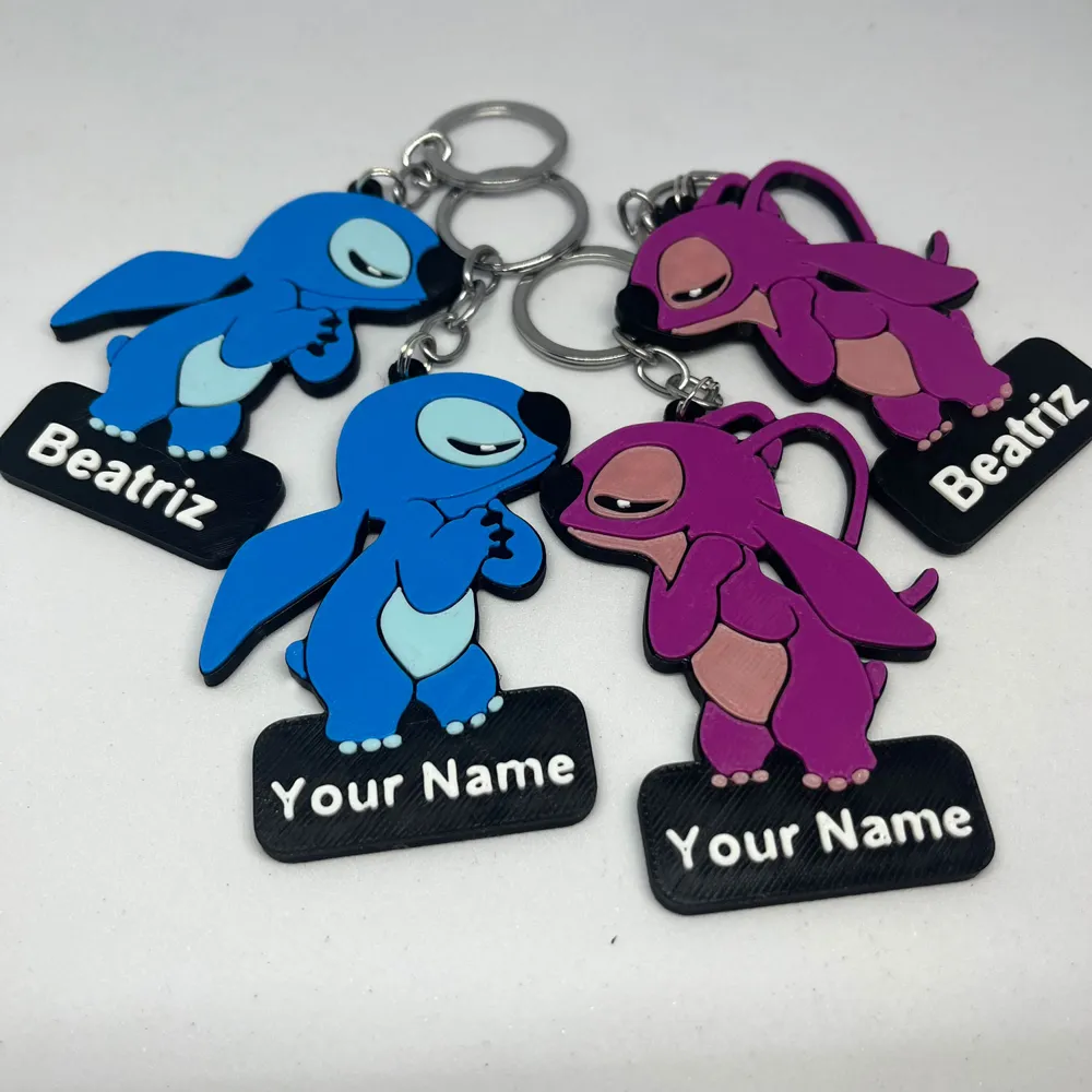 Customizable – Stitch and Angel - Free 3D Print Model - MakerWorld