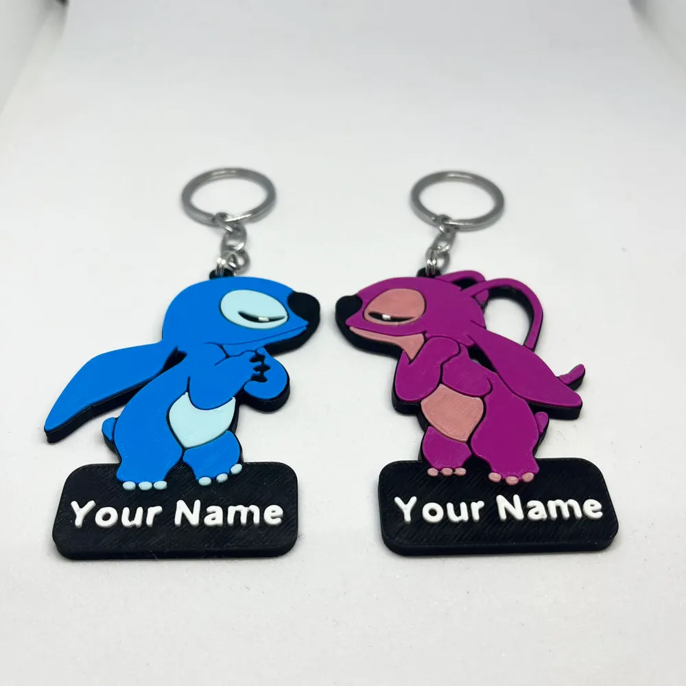 Customizable – Stitch and Angel - Free 3D Print Model - MakerWorld