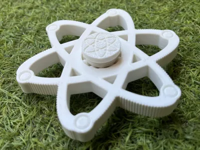 Fidget Spinner Atom - Print In Place