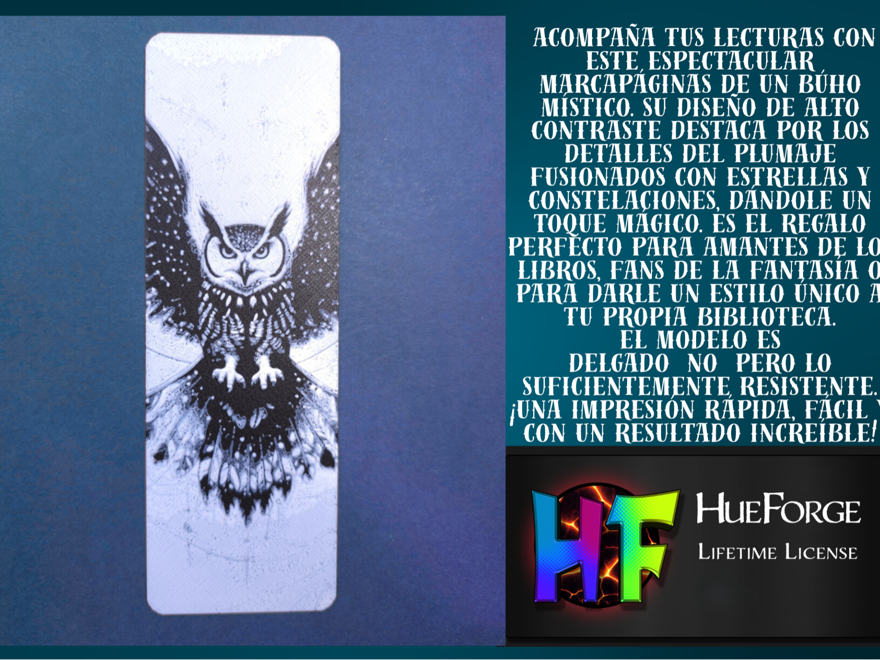 Bookmark búho místico V3