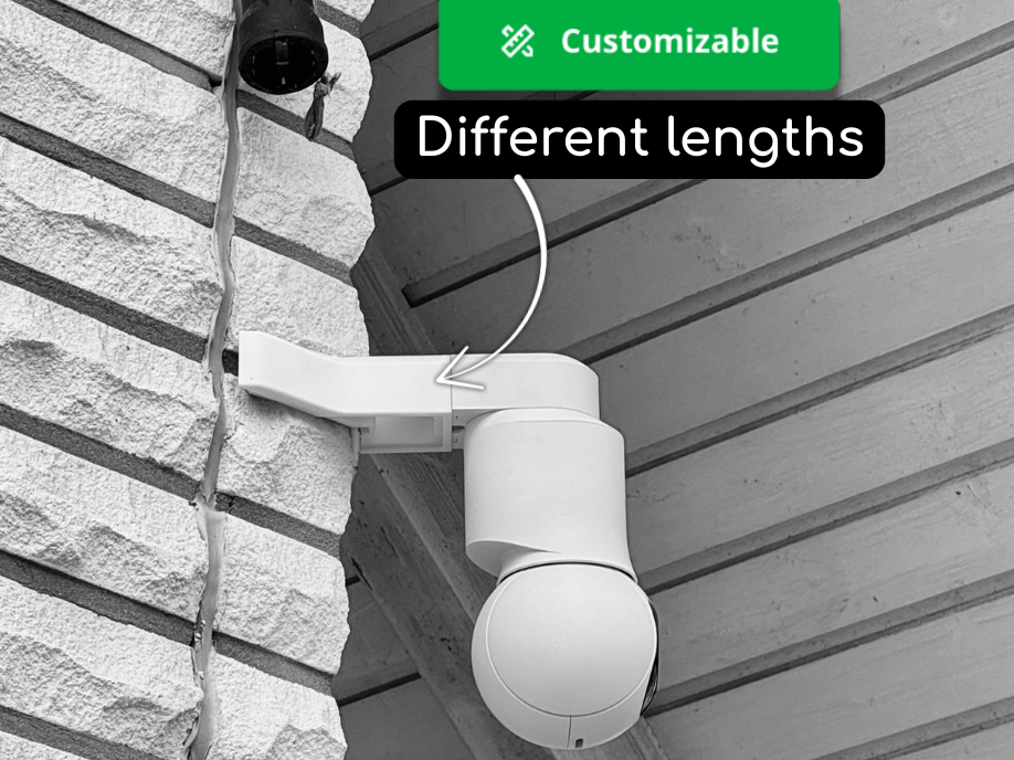 Unifi G5 G6 PTZ Corner mount bracket with Cover