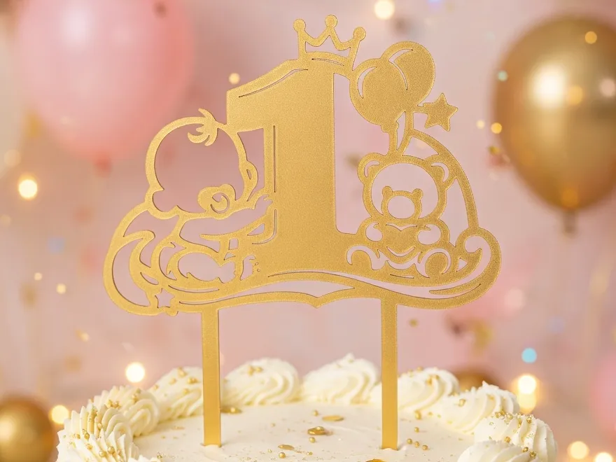 Topper de gâteau premier anniversaire