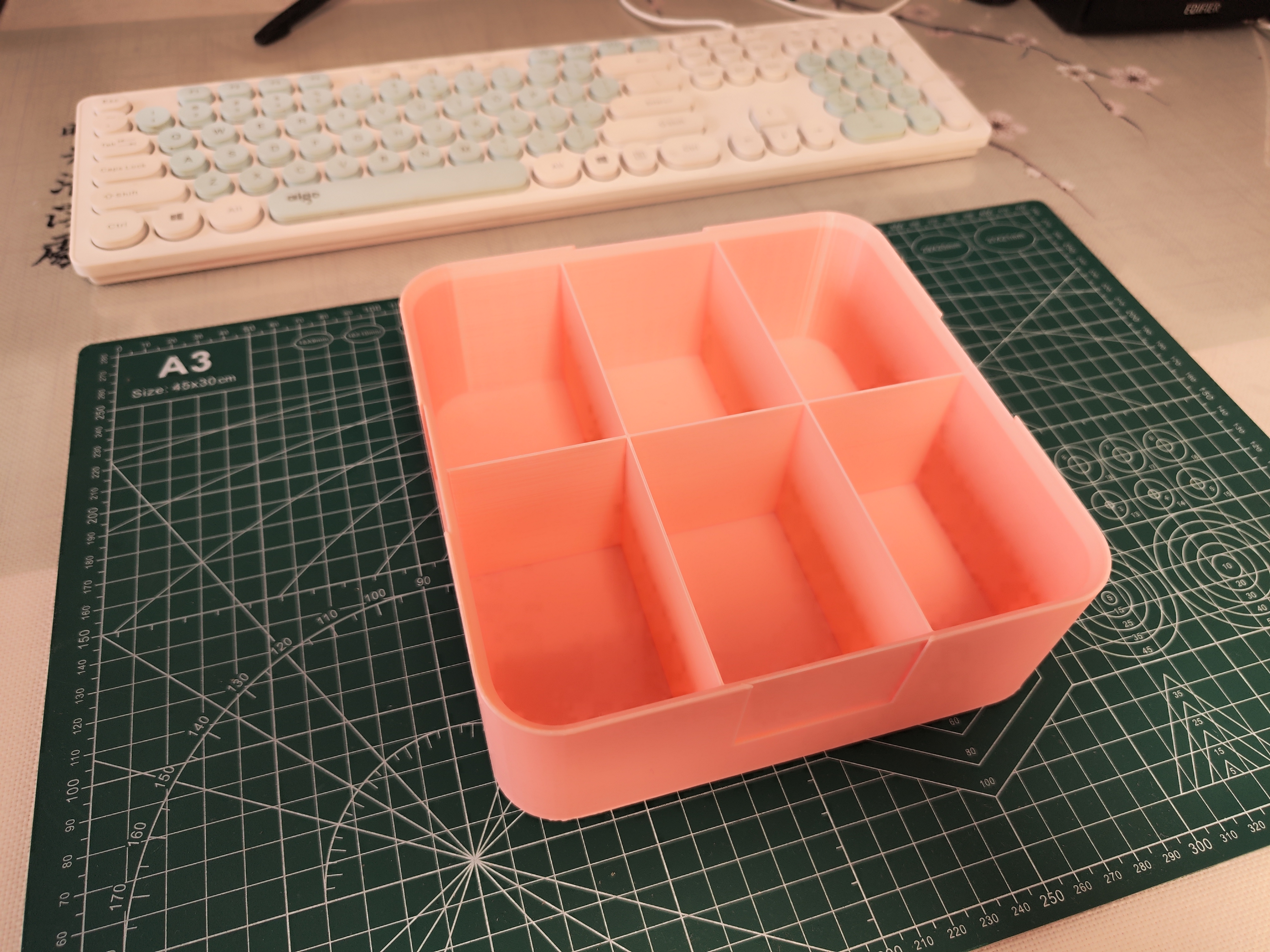 Miniatura 1 do modelo 3D 可堆叠 标签 收纳盒 DIY