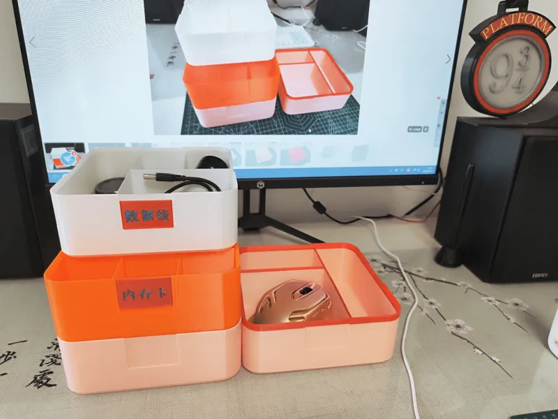 可堆叠 标签 收纳盒 DIY