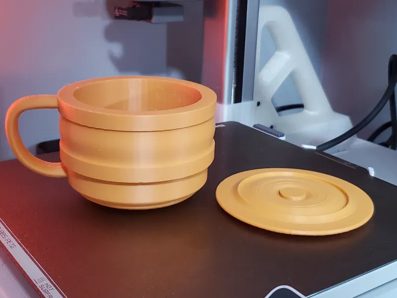 Shave Bowl with Handle and Lid
