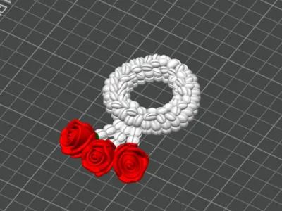 Phuang Malai – Thai Jasmine Garland with 3 Roses