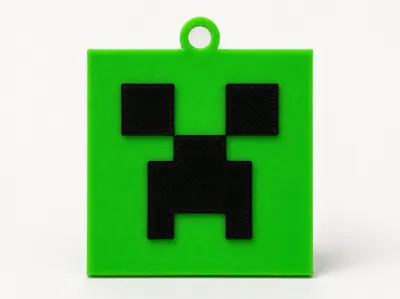 Minecraft Creeper Keychain