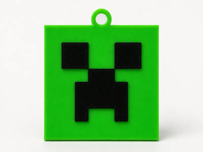 Minecraft Creeper Keychain