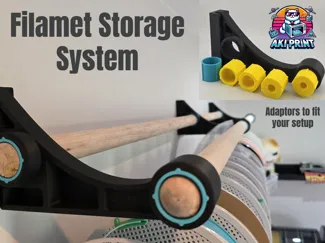 Filament rack System with adaptors