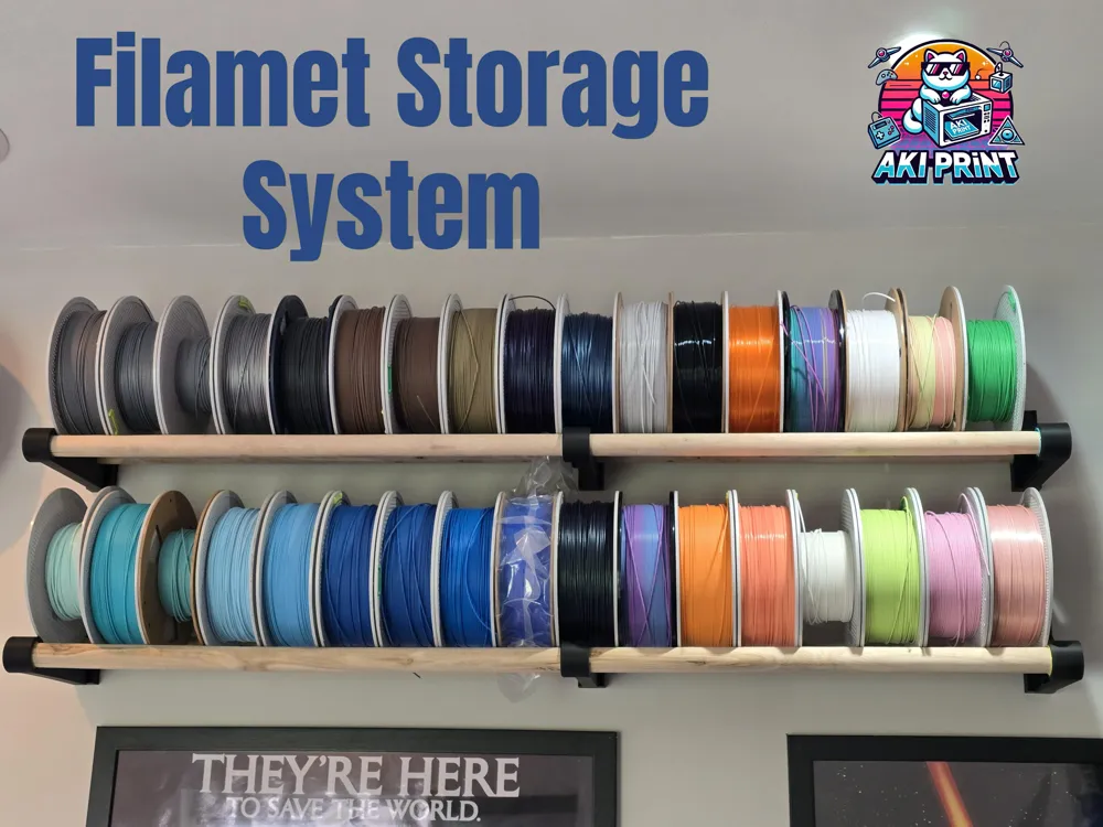 Filament rack System with adaptors - Free 3D Print Model - MakerWorld